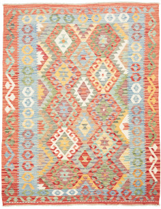 Kilim 158x198 Cm Kilim, Afghanistan, Hand-carded Wool,