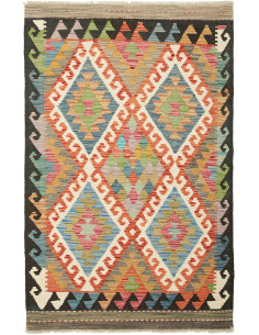 Kilim 100x156 Cm Kilim Afghan, Hand-carded Wool warp: