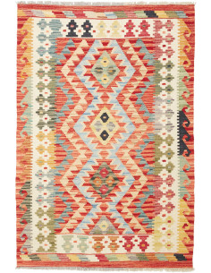 Kilim 101x147 Cm Kilim Afghanistan Hand-carded Wool warp: