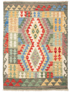 Kilim 111x148 Cm Kilim Afghanistan Hand-carded Wool