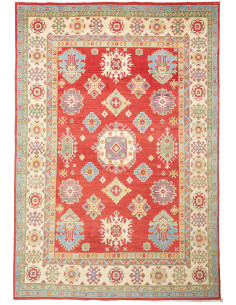 Kazak 204x297 Cm Kazak Pakistan. Hand-carded Wool warp