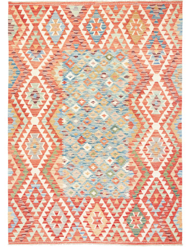 Kilim 174x241 Cm Kilim, Afghanistan, Hand-carded Wool warp: