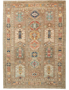 Tribal 169x236 Cm Tribal, Pakistan, Lana Cardata A Mano