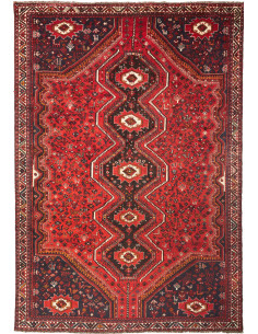 Shiraz 235x337 Cm Shiraz, Persia, Lana Cardata A Mano