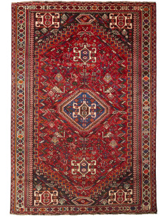 Shiraz 213x313 Cm Shiraz, Persia, Lana Cardata A Mano