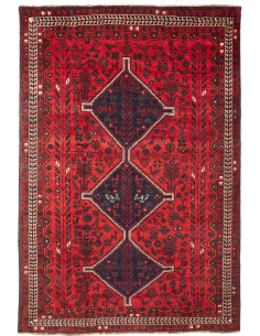 Shiraz 208x305 Cm Shiraz, Persia, Lana Cardata A Mano,