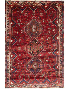 Shiraz 170x245 Cm Shiraz, Persia, Lana Cardata A Mano