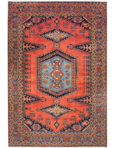 Rug Wiss Persia 228x335 Terracotta Deep Blue