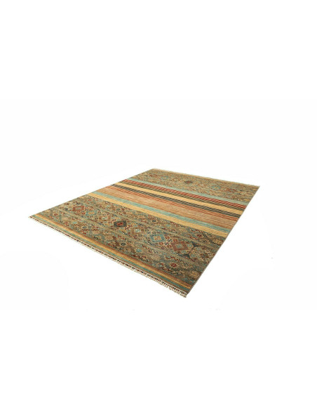 Rug Rubin Pakistan white maroon 249x306