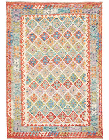 Kilim 170x246 Cm Afghan Kilim, Hand-carded Wool warp:
