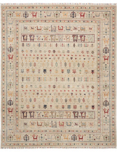 Rubin 205x249 Cm Rubin, Pakistan, Lana Cardata A Mano,