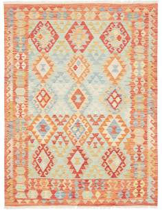 Kilim 153x201 Cm Kilim Afghanistan Hand-carded Wool warp:
