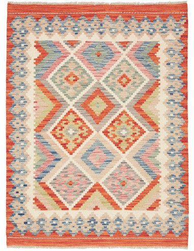 Kilim 106x139 Cm Kilim, Afghanistan, Hand-carded Wool,