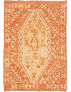 Kilim 104x148 Cm Kilim, Afghanistan, Hand-carded Wool warp: