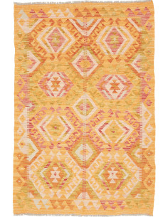 Kilim 96x142 Cm Kilim, Afghanistan, Hand-carded Wool warp: