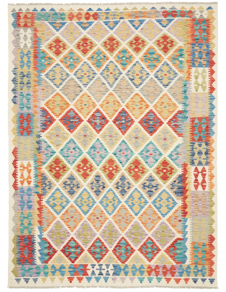 Kilim 175x235 Cm Kilim, Afghanistan, Lana Cardata A Mano