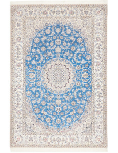Tappeto Nain 9la Persia 207x309 Azzurro Cielo C