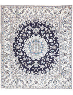 Tappeto Nain Kashmar Persia 248x290 Blu Notte A