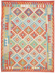 Kilim 174x231 Cm Kilim Afghanistan, Lana Cardata A Mano