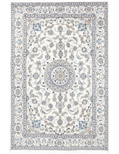 Tappeto Nain Kashmar Persia 197x310 Bianco Crem