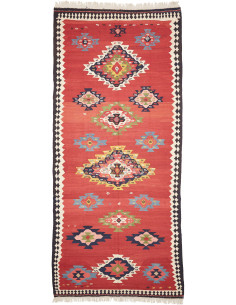 Rug Kilim Vintage Persia 200x445 Terracotta Red