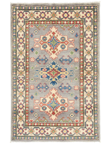 Rug Kazak Co 80x123 Grey-blue Cream