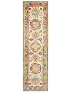 Tappeto Kazak Co Afgahnistan 81x294 Beige Crema