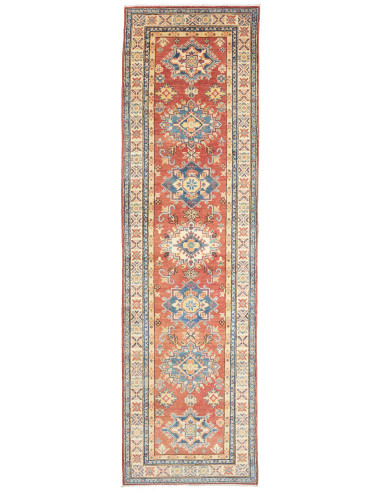 Rug Kazak Co 80x297 Brick Red Blue