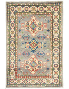 Tappeto Kazak Co Afgahnistan 81x127 Grigio-blu