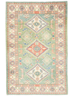 Tappeto Kazak Co Afgahnistan 82x125 Verde Salvi