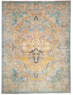 Rug Shahi Fine 279x371 Petrol Blue-green Gold A