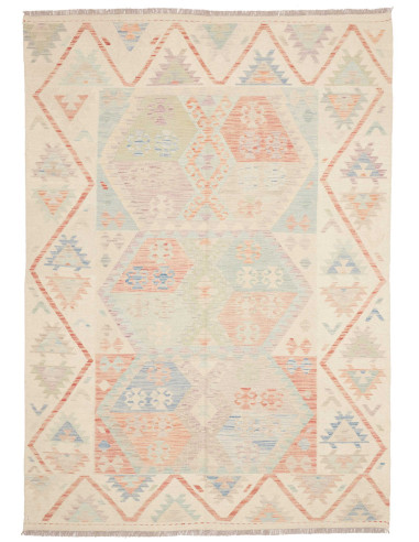 Tappeto Killim Afgahnistan 177x246 Avorio Con A