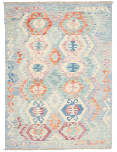 Tappeto Killim Afgahnistan 133x174 Azzurro Ciel