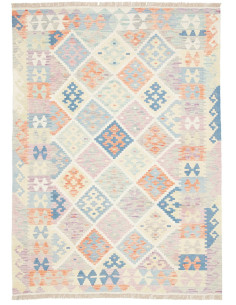 Rug Killim 126x174 Predominantly Pastel Cream L