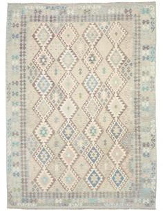 Tappeto Killim Afgahnistan 253x347 Blu Pastello
