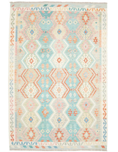 Rug Kilim Afghanistan 204x298 Light Turquoise P