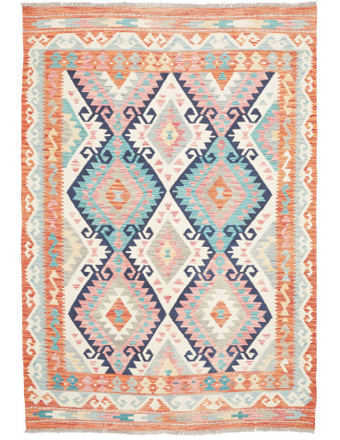 Tappeto Kilim Afghanistan 180x256 Arancione Bru