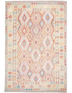 Tappeto Kilim Afghanistan 204x300 Crema Terraco