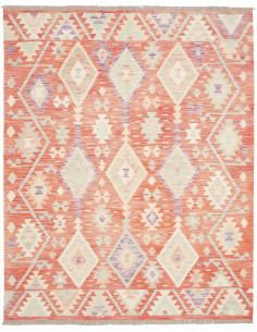 Rug Kilim Afghanistan 158x198 Terracotta Cream
