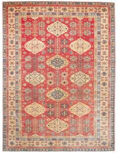 Rug Kazak Fine Pakistan 274x374 Terracotta Red