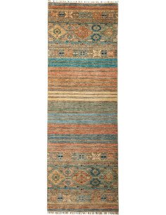 Rug Rubin Pakistan 82x247 Terracotta Teal