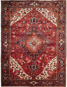 Rug Gorawan Persia 230x300 Red Navy Blue Cream