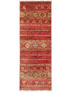 Rug Rubin Pakistan 75x209 Deep Red Gold Beige P
