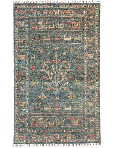 Rug Rubin Pakistan 99x158 Teal Blue Green Terra