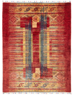 Rug Siva Pakistan 146x203 Burgundy Red Gold Mid