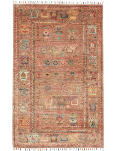 Rug Rubin Pakistan 79x125 Terracotta Blue Green