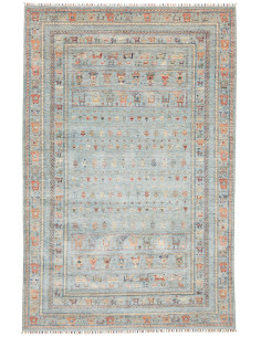 Rug Rubin Pakistan 196x305 Light Blue Terracott