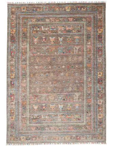 Rug Rubin Pakistan 168x238 Taupe Brown Multicol