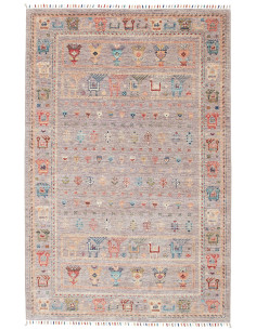 Tappeto Rubin Pakistan 124x194 Grigio-malva Pol