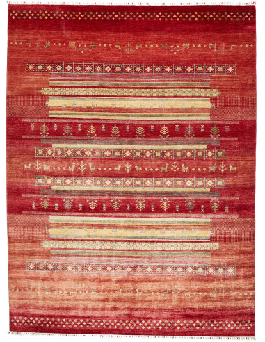Tappeto Siva Pakistan 273x364 Rosso Terracotta